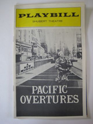 1975 Vtg Pacific Overtures Playbill Mako Soon Teck Oh Yuki Shimoda Sab Shimono