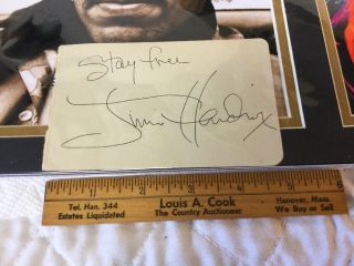 Jimi Hendrix Hand Signed Autograph Signature with Stay Inscription 12