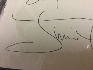 Jimi Hendrix Hand Signed Autograph Signature with Stay Inscription 8
