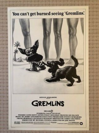 Gremlins 1984 Ss Theatrical Advance Poster 27 X 41