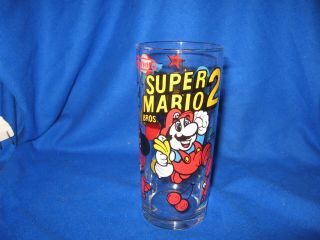 Vintage Nintendo Mario Bros.  2 Glass 1989