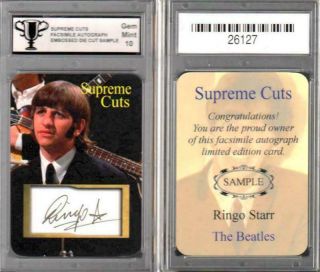 THE BEATLES / RINGO STARR / HAND - SIGNED BRASS PLATE / PSA/DNA AUTHENTICATED 4