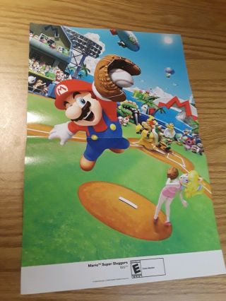 Mario Sluggers/sands Of Destruction 15.  5  X11.  5  Double Sided Poster