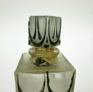 Vintage RENE LALIQUE Flacon Paris LUCIEN LELONG Skyscraper Perfume Bottle 4