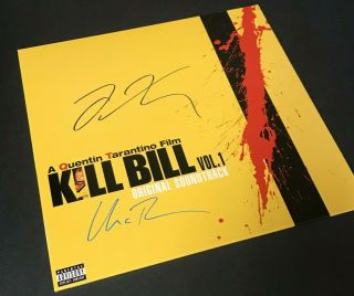 Kill Bill Soundtrack Vinyl Signed by Quentin Tarantino and Uma Thurman - Vol.  1 2