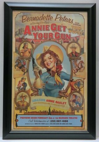 " Annie Get Your Gun " Berdinette Peters Preview Poster Includes Cast/crew