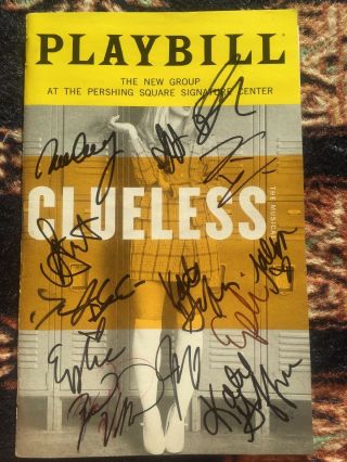 Dove Cameron And Cast Signed Clueless The Musical Off Broadway Playbill