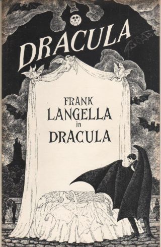 Frank Langella " Dracula " Souvenir Program Broadway 1977 Edward Gorey
