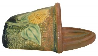 Roseville Pottery Sunflower Ceramic Wall Pocket 1265 - 7 4