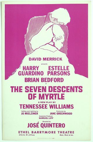 Triton Offers Orig 1968 Tennessee Williams Poster The Seven Descents Of Myrtle
