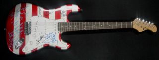 Rocky Cast Signed Autographed Guitar Sylvester Stallone Carl Weathers,  3 Psa