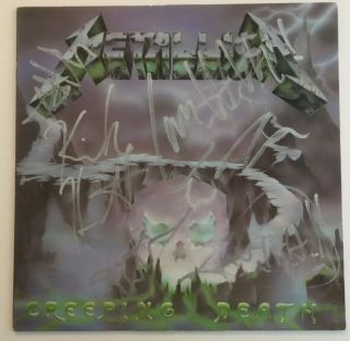 Metallica Cliff Burton Creeping Death Signed Album Autograph Psa Authenticated