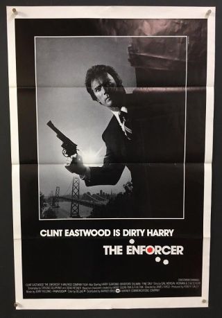 The Enforcer 1976 Movie Poster Clint Eastwood Dirty Harry Hollywood Posters