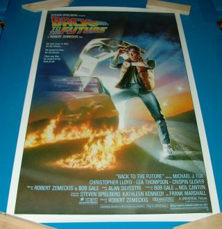 Back To The Future (1985) Movie Poster - Rolled & Unfolded