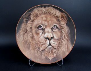 10.  5 " Blown Out Nippon Lion Plaque Plate Noritake Ex Cond High Relief No Res