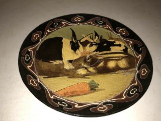Harry Or Frederick Hurten Rhead 14” Charger The Foley Faience England Rabbits