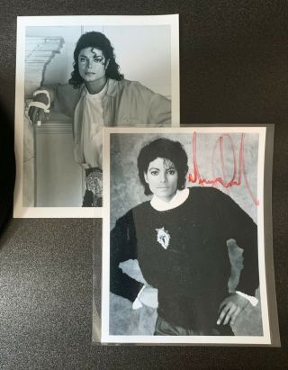 Michael Jackson Signed Worn Black Fedora,  2 Photos 5