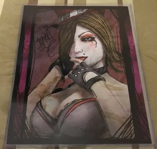 Borderlands - Moxxi 8 " X 10 " Print With Top Loader