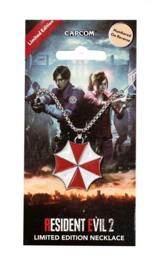 Official Resident Evil 2 Umbrella Limited Edition Numbered Collectors Necklace