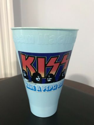 Vintage 1977 Aucoin Kiss Scream Machine Cup Promotional Pepsi Rare