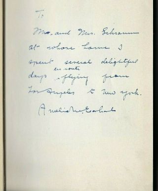 Amelia Earhart Signed And Inscribed Book 20 Hours 40 Minutes 1st Edition 1928