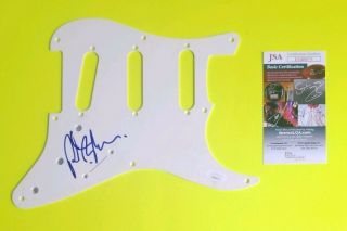 Ritchie Blackmore Signed Fender Strat Guitar Pickguard With Jsa Deep Purple