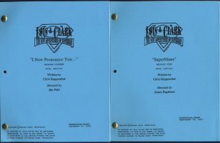 5 Warner Bros Lois & Clark Superman Tv Production Scripts,  1995