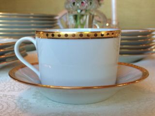 Tiffany “gold Band” Formal Dinnerware,  Gold - Rimmed Fine China,  Limoges France