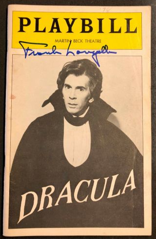 Frank Langella Signed Dracula Playbill September 1978