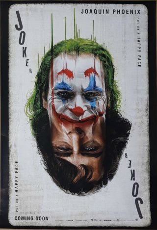 - Recalled - Joker Double Sided Movie Poster 27x40 Spelling Error.