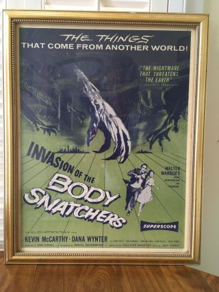 1956 " Invasion Of The Body Snatchers " - Rare Window Card Poster