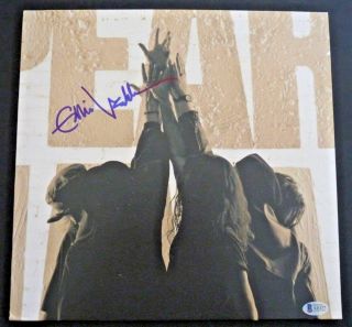 Eddie Vedder Pearl Jam Ten Autographed Signed Lp Vinyl Album Bas Certified