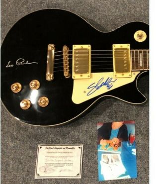 Slash & Les Paul signed guitar w/ AUTOGRAPHED 2