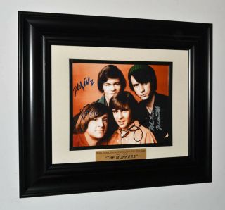 Monkees Signed All 4 Autograph Display Frame,  Uacc,  Comic,  Lp Record,  Annual