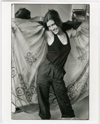 Vintage 1970s Rare Unpublished Carrie Fisher Portrait Photograph With