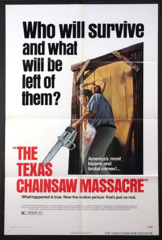 The Texas Chainsaw Massacre Tobe Hooper Horror 1974 Bryanston 1 - Sheet
