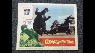 1964 Set Of 8 Lobby Cards.  Godzilla Vs The Thing.  Great shape.  Monster Halloween 10
