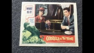 1964 Set Of 8 Lobby Cards.  Godzilla Vs The Thing.  Great shape.  Monster Halloween 4