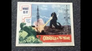 1964 Set Of 8 Lobby Cards.  Godzilla Vs The Thing.  Great shape.  Monster Halloween 5