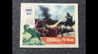 1964 Set Of 8 Lobby Cards.  Godzilla Vs The Thing.  Great shape.  Monster Halloween 6