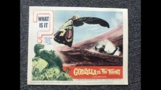 1964 Set Of 8 Lobby Cards.  Godzilla Vs The Thing.  Great shape.  Monster Halloween 7