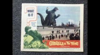 1964 Set Of 8 Lobby Cards.  Godzilla Vs The Thing.  Great shape.  Monster Halloween 8