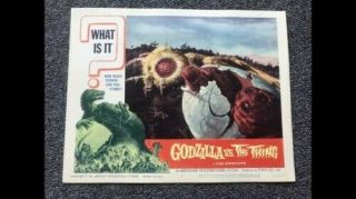 1964 Set Of 8 Lobby Cards.  Godzilla Vs The Thing.  Great shape.  Monster Halloween 9