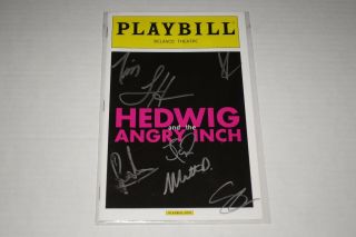 John Cameron Mitchell,  Lena Hall Hedwig Angry Inch Cast Signed Playbill