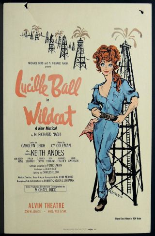 Triton Offers 1960 Broadway Poster Wildcat Lucille Ball See Pic