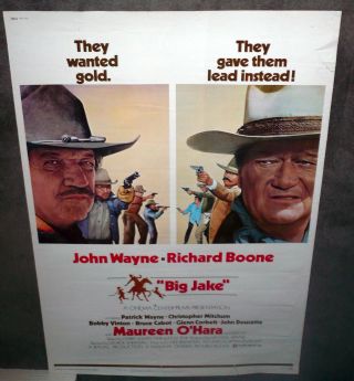 Big Jake 1971 Large Rolled 40x60 Movie Poster John Wayne/richard Boone