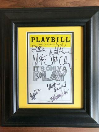 It’s Only A Play Cast Signed Broadway Playbill Rupert Grint Nathan Lane Framed