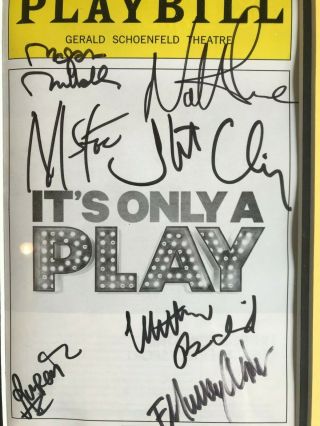 It’s Only A Play Cast Signed Broadway Playbill Rupert Grint Nathan Lane Framed 2