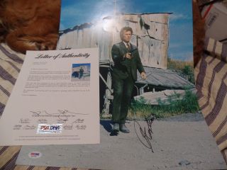 Clint Eastwood Auto Psa/dna Loa Signed Dirty Harry 16x20 Autograph - At The Shed