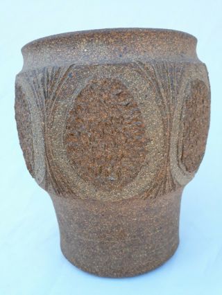 Vintage Robert Maxwell Studio Pottery Vase Planter Signed 2